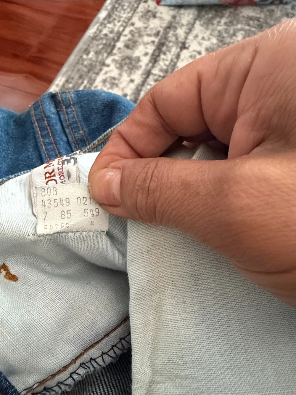 Vintage Levis 517 Jeans Mens 34x30 Blue Denim Boot Cut Orange Tab US Made 1980